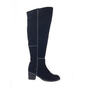 Design Lab Odel Suede Studded Over The Knee Boots